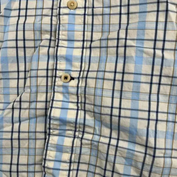 Nautica Cool Breeze Blue Plaid Shirt Pocket Button Up Long Sleeve Mens New NWT - Picture 3 of 13